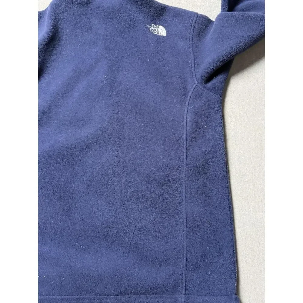 The North Face Jacket Mens M Blue Full Zip Fleece Sweater Outdoors Casual